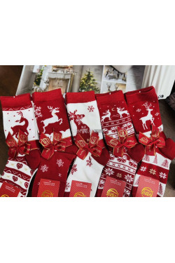 Skarpety damskie Świąteczny (35-42) 9296