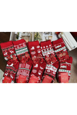 Skarpety damskie Świąteczny (35-42) 9297