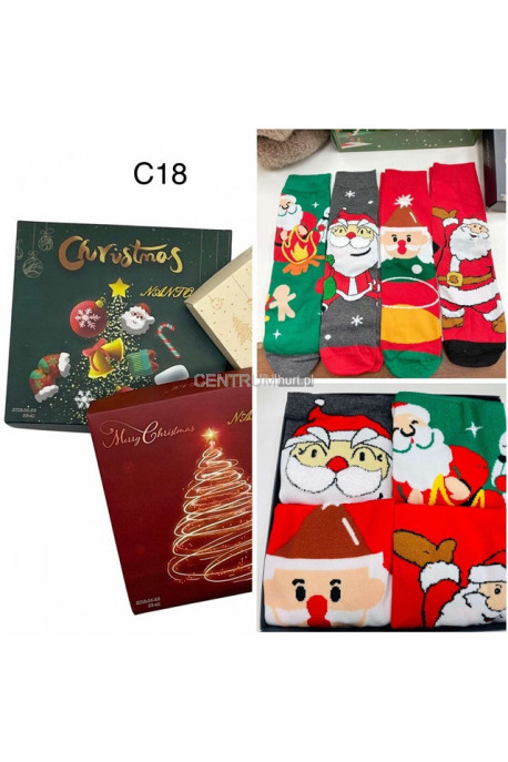 Skarpety męskie Świąteczny (39-46) 1