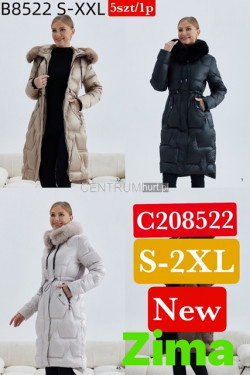 Kurtki damskie zimowe (S-2XL) 8522