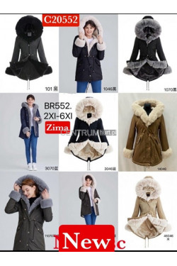 Kurtki damskie zimowe (2XL-6XL) BR552