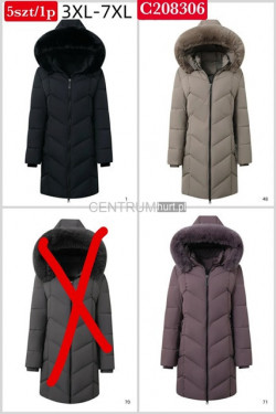 Kurtki damskie zimowe (3XL-7XL) 8306