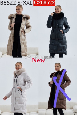 Kurtki damskie zimowe (S-2XL) 8522