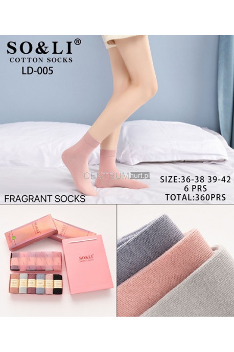 Skarpety damskie 6szt (36-42) 1