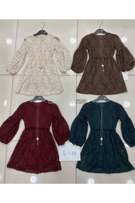 Sukienki dziewczęce KOLORY DO WYBORU (4-14) 10