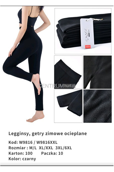 Leginsy damskie ocieplane (S-XL) 1