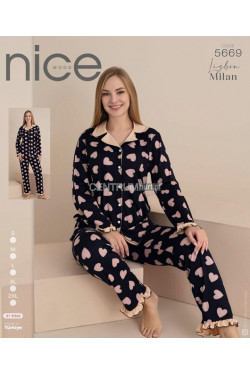 Piżama damska Turecka (S-2XL) 5669