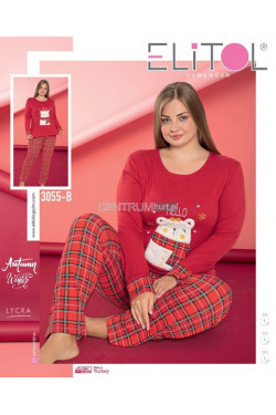 Piżama damska Turecka (2XL-4XL) 3055-B