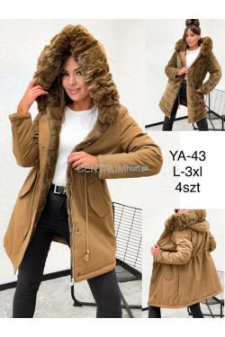 Kurtki damskie zimowe (L-3XL) YA-43