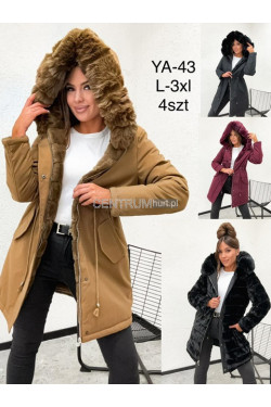 Kurtki damskie zimowe (L-3XL) YA-43