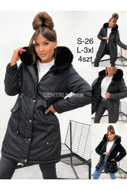 Kurtki damskie zimowe (L-3XL) S-26
