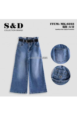 Jeansy dziewczęce (4-12) MK-6223
