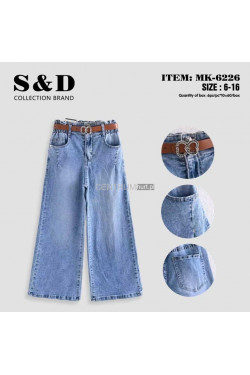 Jeansy dziewczęce (6-16) MK-6226