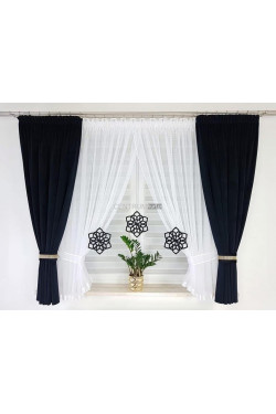 KOMPLET FIRANKI (155x400cm,2(160x150cm)) 1797