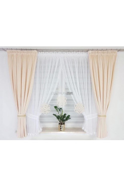 KOMPLET FIRANKI (155x400cm,2(160x150cm)) 1798