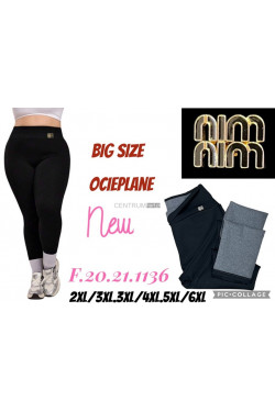 Leginsy damskie ocieplane (2XL-6XL) 1136