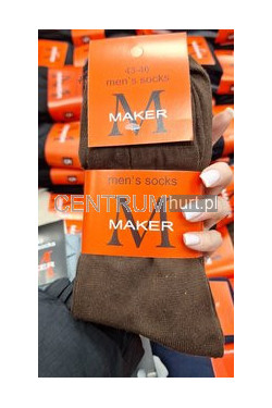 Skarpety polskie bawełna (43-46) BRĄZ