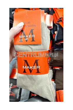 Skarpety polskie bawełna (43-46) BEŻ