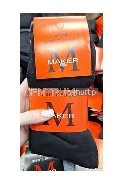 Skarpety polskie bawełna (39-42) CZARNE