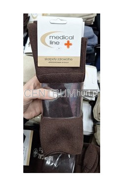 Skarpety zdrowotne polskie bawełna (43-46) BRĄZ