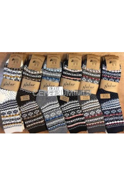 Skarpety męskie z alpaką (40-47) 041201