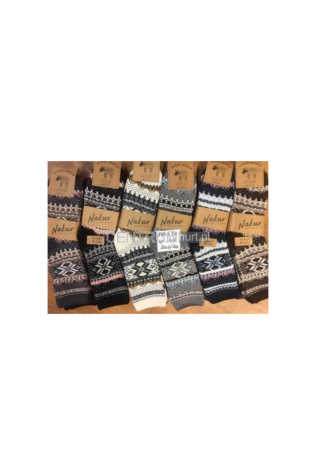 Skarpety męskie z alpaką (40-47) 041201