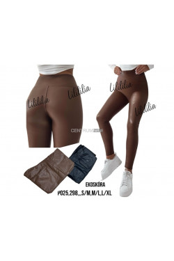 Spodnie skórzane damskie (S-XL) P025-298