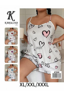 Piżama damska (XL-3XL) 7608
