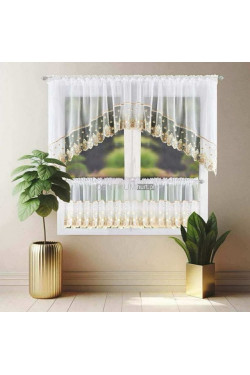 KOMPLET FIRANKI 100x300cm, 2 (50x145cm) 3437