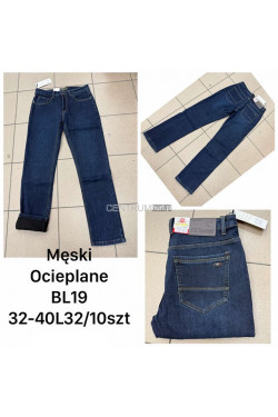 Jeansy męskie ocieplane (32-40) 4252