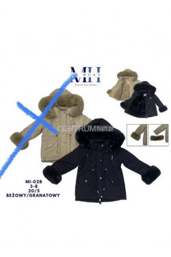 Kurtka dziewczęca zimowa (3-8) MI-02B