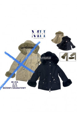 Kurtka dziewczęca zimowa (4-12) MI-01A