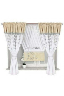 KOMPLET FIRANKI 2cz(145x160cm),120x130 4866