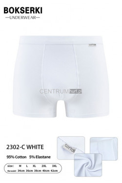 Bokserki męskie (M-3XL) 2302-C WHITE