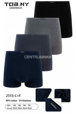 Bokserki męskie (4XL-7XL) 2555-C+F