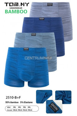 Bokserki męskie (3XL-6XL) 2510-B+F