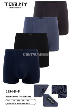 Bokserki męskie (4XL-7XL) 2554-B+F