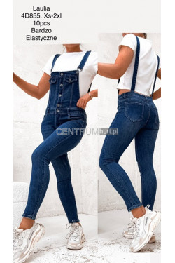 Ogrodniczki jeansowe damskie (XS-2XL) 4D855