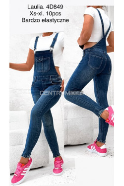 Ogrodniczki jeansowe damskie (XS-XL) 4D849