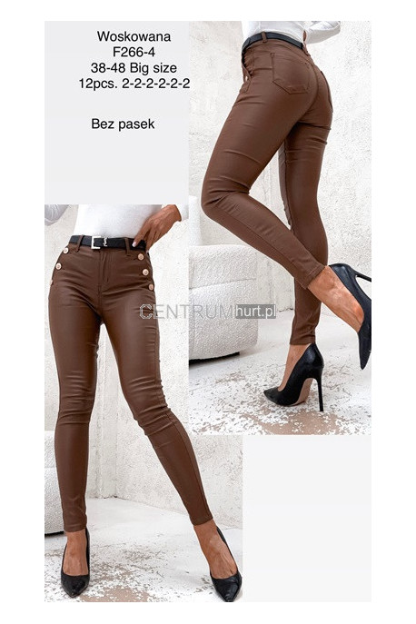 Spodnie skórzane damskie (38-48) 1