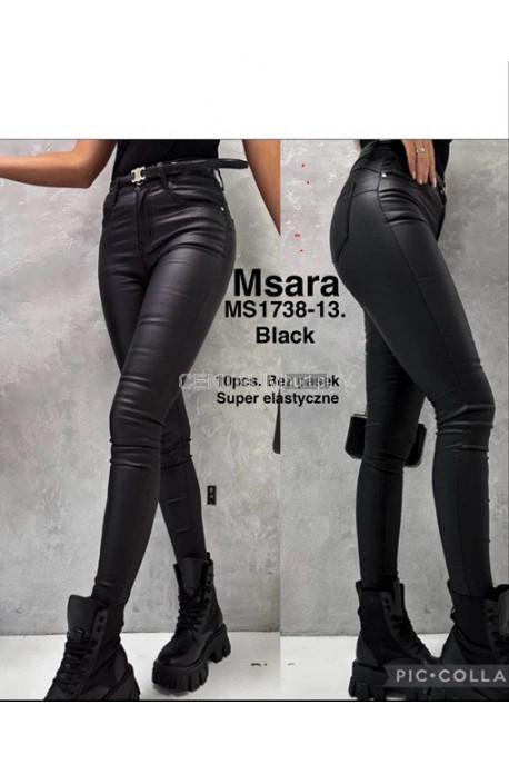 Spodnie skórzane damskie (XS-XL) 2