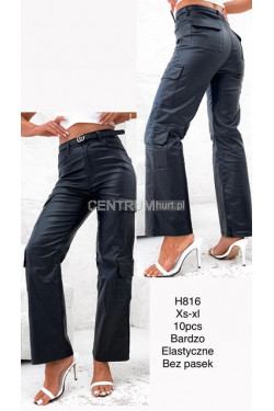 Spodnie skórzane damskie (XS-XL) H816