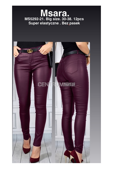 Spodnie skórzane damskie (XS-XL) 2