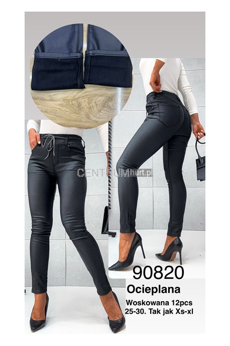 Spodnie skórzane damskie (XS-XL) 2