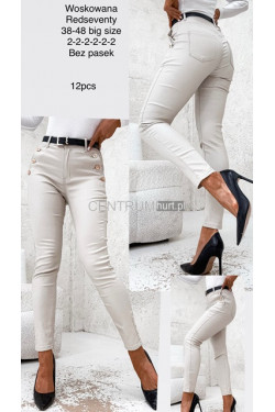 Spodnie skórzane damskie (38-48) 1342