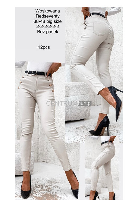 Spodnie skórzane damskie (XS-XL) 2