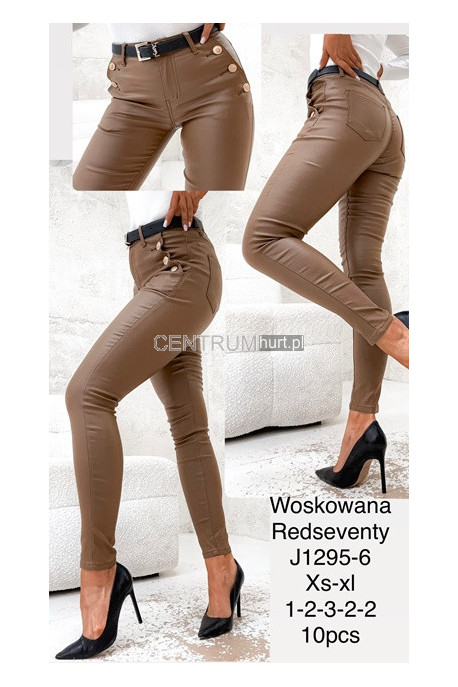 Spodnie skórzane damskie (XS-XL) 2