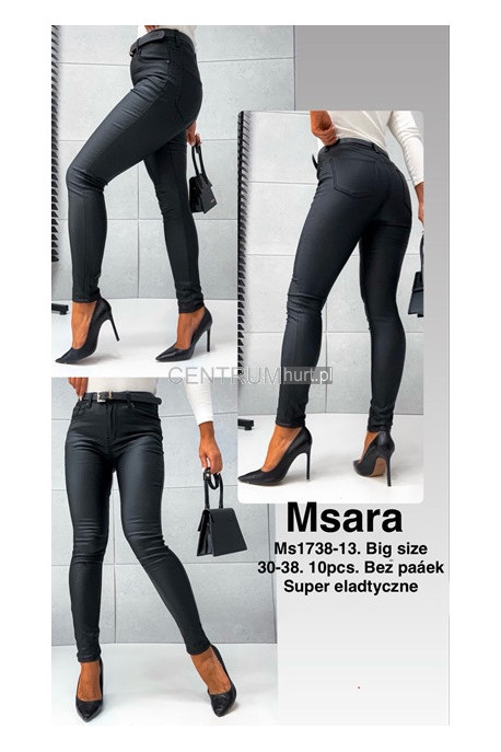 Spodnie skórzane damskie (XS-XL) 2