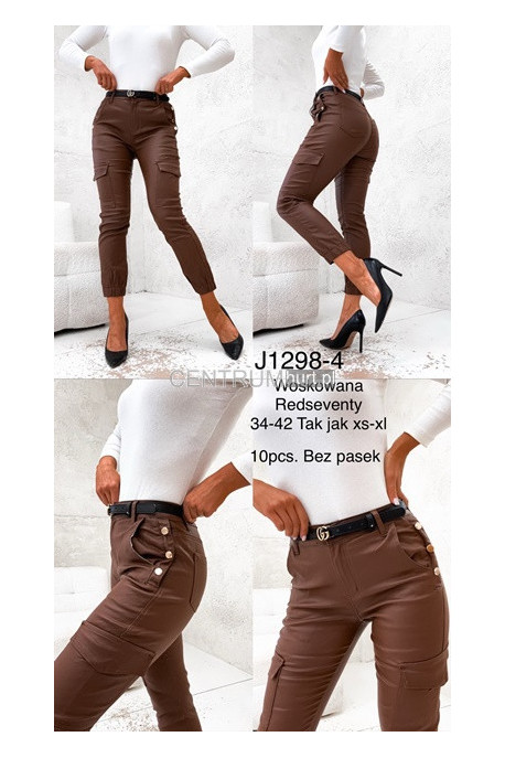 Spodnie skórzane damskie (XS-XL) 2