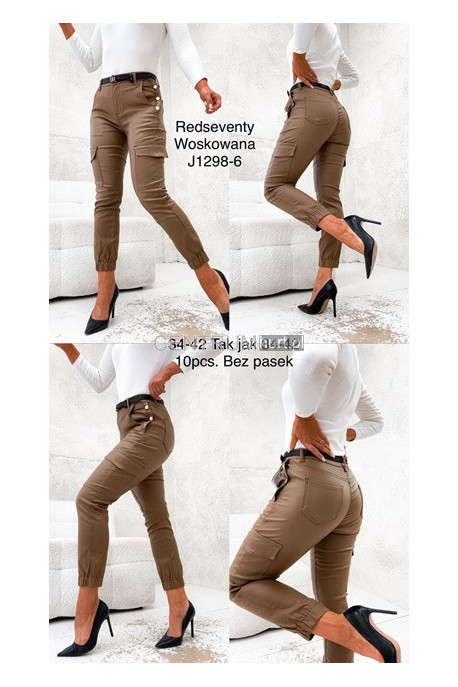 Spodnie skórzane damskie (XS-XL) 2